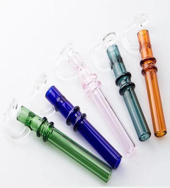 Labs Pyrex Brûleur À Huile Pipe Accessoires Tube CONCENTRÉ TASTER Un Cercle Hitter Rigs Cire Eau Narguilés Bongs2826183