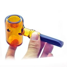 Labs Sherlock Rookpijp Mini Hammer Glass Pijpen Zwaar wandglas Design Hendle Droog Lepel Olie Burner Pipes