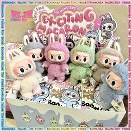 Figura de anime de Labubu Los monstruos emocionantes Macaron Vinyl Face Caja ciega Cute Doll Mystery Box Room Decoration Kids Surprise Gifts 240522
