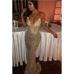Lace 2019 lange strapless zeemeermin avond Arabische vloerlengte formele feeststaart prom jurken bc1051