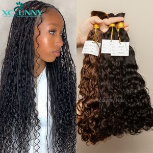 Lace Bulk Hair Human Hair Braiding Curly Double getrokken Volledig einde 3pcs5pcs Bulk menselijk haar voor vlechten Groothandel Birmaans haar 230808