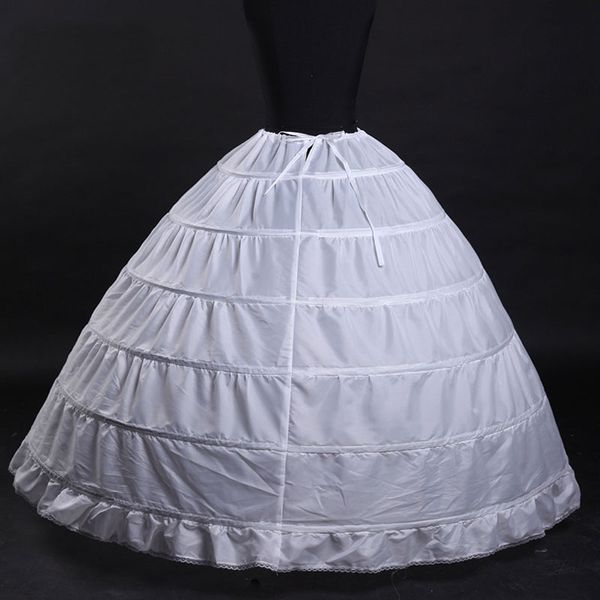 Jupon à 6 cerceaux en dentelle, sous-jupe pour robe de bal, robe de mariée, sous-vêtements Crinoline de 120cm de diamètre, accessoires