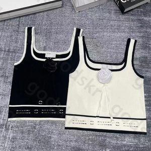 Kanten bloem gebreid vest shirt dames sexy slank dun hemdje modeontwerper print trui gebreide kleding