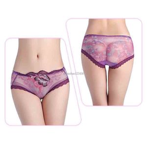 Lace Flower Rose Borduursplantige slipjes sexy lage taille panty lingerie ondergoed mode voor vrouwelijke kleding wil en zand drop -schip