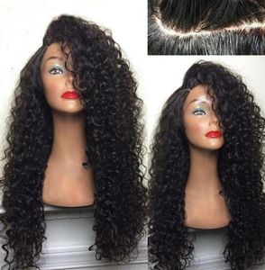 Peluces del cabello humano delantero delantero para mujeres negras