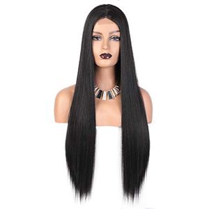 Perruque Lace Front Wig brésilienne naturelle, cheveux courts et lisses, Full hd, pre-plucked, bon marché, pour femmes noires