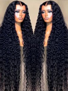 Lace Front Pruiken 40 Inch Baby Haar Pruik Braziliaanse Water Wave Hd Lijmloze Pre Geplukt Diep Krullend Menselijk Haar pruiken Voor Vrouwen Te Koop