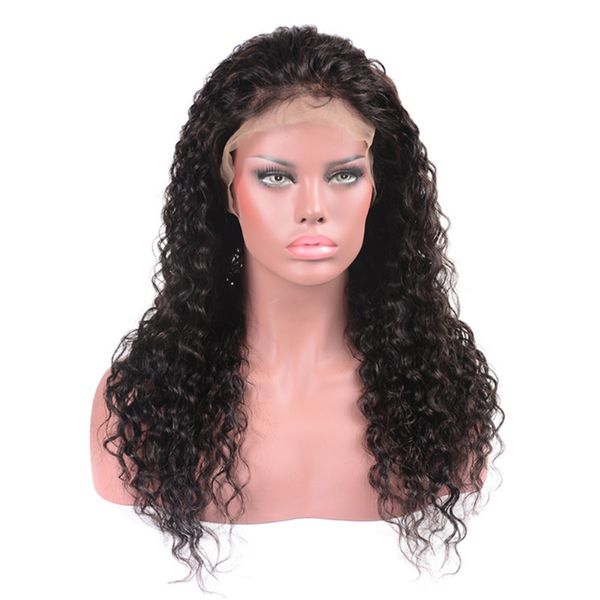Perruques avant de lacet brésilien vague d'eau 150% densité perruques de cheveux humains pour les femmes noires en gros avant de lacet perruques de cheveux humains pré plumés
