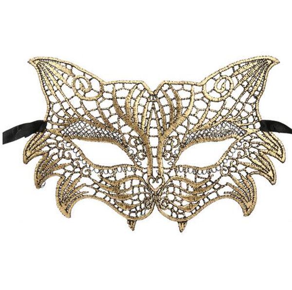 Masque en dentelle Catwoman Foxes Masque Costumes Halloween Découpe Prom Party Masque Accessoires GB444