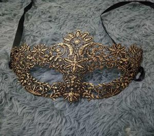 Masque mascarade de dentelle Femmes Masque pour les yeux de style vénitien pour le carnaval Halloween Prom Ball Fancy Dress Gold4539528