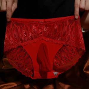 Lace Men Underwear Breathable Sexy Sissy Panties Sex Lingerie Male Jockstrap Brief