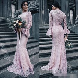 Robes de demoiselle d'honneur noire rose 2020 Sucloped High Necy Long Julieves Sirène Merme d'Honneur