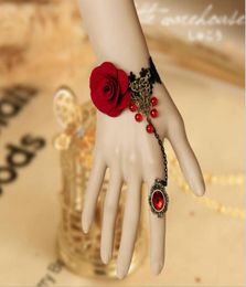 Cordero Ranbow Ann Belly Dance Pulsera Rose Flower Banglace Rainbow Ring Bracelet de danza del vientre Rose Bangle Bridal Fashion Je6867523