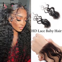 Lace s HD Bandes de cheveux de bébé Bord humain 4 pcs Vague de corps Bandes de cheveux suisses pour les femmes Ever Beauty 230928