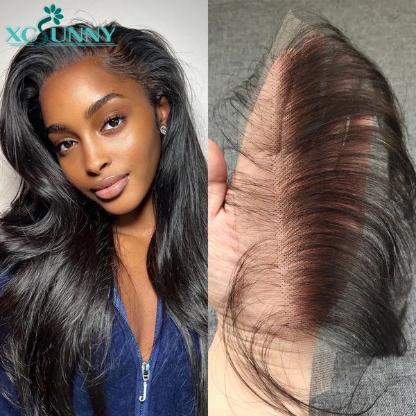 Lace s Straight HD Hairline avec des cheveux de bébé pour hommes et femmes 6x1inch bords transparents naturel humain 230928