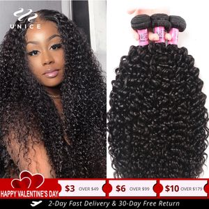 Lace S unice Hair 100 Curly Weave Human Bundels Remy 826 