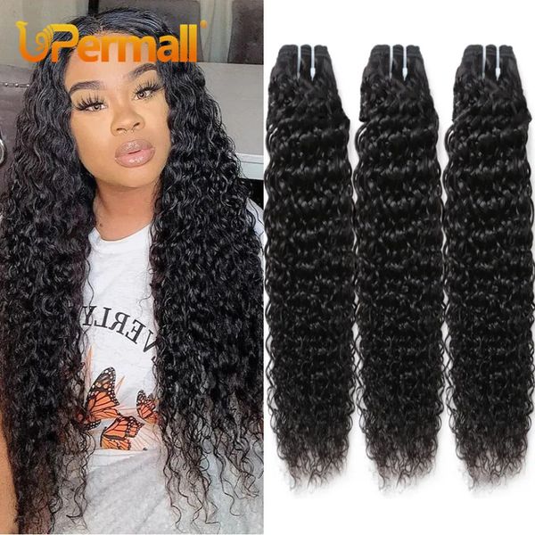 Lace S Upermall Soft Jerry Curly Weave Cabello humano 134 Paquetes Ofertas en venta 30 pulgadas 100 Brasileño Remy Kinky Color natural 230928