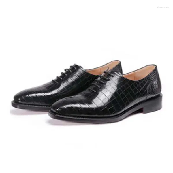 Lace-Up Men Import Shoes Robe Ouluoer Crocodile Wedding Shoe Business Formel 619