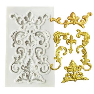 Lace Vine Border Silicone Resin Molds Cake Decoratie gereedschap Pastry keuken bakaccessoires fondant cakevormen