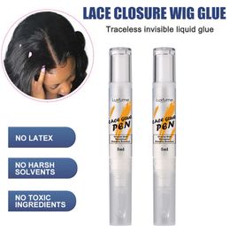 Cernera de encaje Glue Pen Super unión Pegado impermeable invisible para el sistema de cabello Cierre de cabello Sistemas de tubos frontales