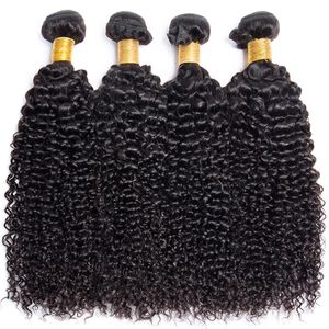 Perruques en dentelle 10A Bundles de cheveux brésiliens crus Kinky Curly Bundles de cheveux humains Weave gros cheveux Bundles cheveux vierges pour les femmes 230403