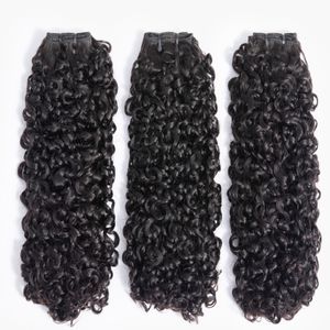 Perruques en dentelle 10A petites spirales faisceaux bouclés brésiliens non transformés crépus bouclés cheveux humains boucles de lutin armure seulement cheveux vierges 3B 3C 230403