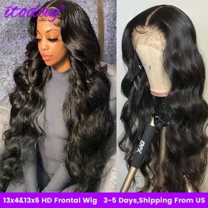 Lace Wigs 13x4 HD Transparant Front Human Hair Body Wave Pruik 13x6 Frontale Braziliaanse 230630