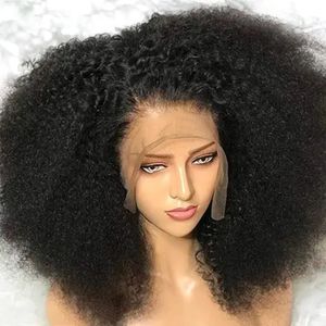 Lace Wigs 250 Dichtheid Afro Kinky Curly Wig 13x4/13x6 HD Transparant Lace frontale pruik krullende menselijke haarpruik Braziliaan 5x5 kanten sluitingspruik 230616