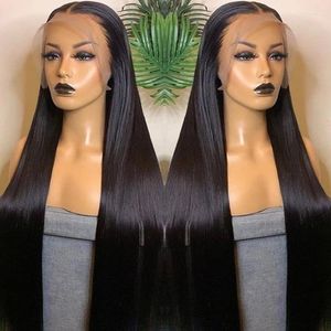 Lace Wigs 30 40 Inch Straight Front Menselijk Haar Pruik 13x4 HD Transparante Frontale Pre Geplukt Maleisië remy Voor Vrouwen Tobi22