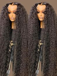 Парики шнурка 30 дюймов Глубокая волна фронтальный парик Прозрачный 13x4 13x6 HD Парики из натуральных волос на шнурке Вьющиеся человеческие волосы Кружевные фронтальные парики для женщин 231012