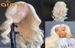 Lace Wigs 613 Front Wig HD frontale blond menselijk haar transparant 13x6 diep deel lichaamsgolf remy 150 vooraf geplukt voor vrouwen63566838268442