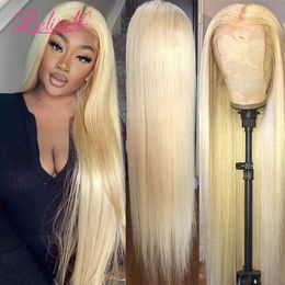 Kanten pruiken 613 Kanten pruiken 13x6 Recht Braziliaans haar 13x4 Blond Transparant kant Frontale pruiken 360 Full Lace Menselijk haar pruiken 230616