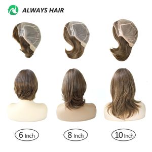 Perruques en dentelle Alwayshair 100% perruque de cheveux vierges européens 8 