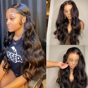 Lace Wigs Body Wave Front Wig 13x4 HD frontale 180% vrouwen zwart menselijk haar Braziliaanse 3 werkdagen levering