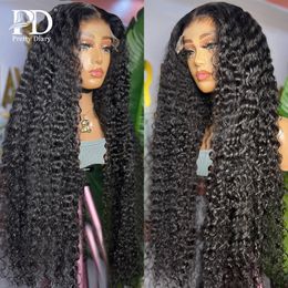 Lace Wigs HD 30 40 Inch Diepe Golf 13x4 Lace Front Menselijk Braziliaanse 250 Clre Losse Krullend 13x6 Transparente Frontale s Voor Vrouwen 230629