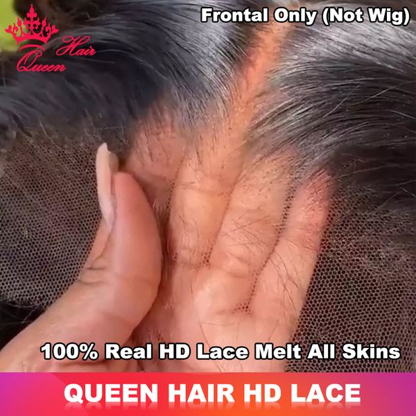 Perruques en dentelle Queen Hair Real HD Full HD 13x6 13x4 Frontal Indétectable Invisible Melt Skin Lace 4x4 5x5 6x6 7x7 Fermeture Cheveux raides humains bruts 230901