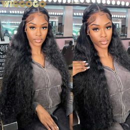 Lace Wigs Wiggogo Krullend Menselijk Haar Pruiken voor Vrouwen 13x4 Kant Frontale Menselijk Haar Pruik 13x6 Hd Lace Front Pruik Water Diepe Golf 4x4 Sluiting Pruiken W0408