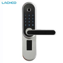 LACHCO 2019 Smart door lock With Biometric Fingerprint Code Password Digital Electronic door lock for home office L19001A1 Y200407