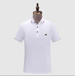 Lacost zomer t-shirts polo korte mouw print Brief top losse polo mannen tees causale ontwerper voor man kleding Tops Aziatische maat