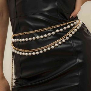 Lacteo – ceinture de plage multicouche pour femmes, style bohème, Imitation de perles, mode corps, ceinture de ventre, chaîne, bijoux, 2021