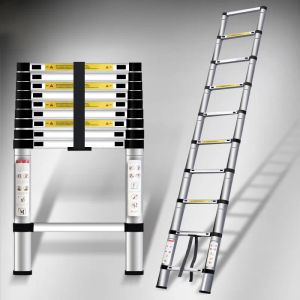 Ladders huishoudelijke telescopische ladder portablethicdeed aluminium ladders engineering outdoor vouwladder