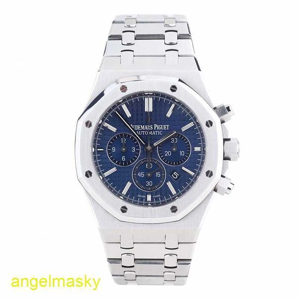 AP Wrist Watch pour les dames Royal Oak 26320 Automatic mécanique pour hommes Diamètres de montre 41 mm Cadran bleu profond avec grand cadran décoratif à carreaux abandonné