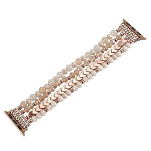 Ladies Bracelet Crystal Agate polsbandband voor Apple Watch Ultra 8 7 6 5 4 3 -serie Fashion Watchbands Iwatch Banden 41 mm 45 mm 40 mm 44 mm 38 mm 42 mm 49 mm Accessoires
