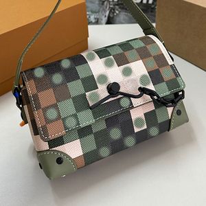 Mesdames Camouflage Box Sac Luxury Designer Sac à bandoulière Mini sac à carreau à carre