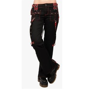 Dames Cargo pantalon taille haute noir Streetwear Vintage Punk Goth femmes été décontracté pantalons longs joggeurs D30 210915