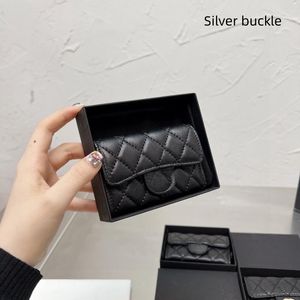 Dames Caviar CC Designer Wallet Leather Wallets Coin Purse Credit Slot Mini Skinny Black Card Top Zip Coin Pouch met ID -houder S