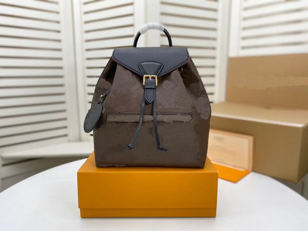 Bolso de diseñador para mujer Mochila Estilo bolsos mochila mochilas Mujeres mini piel de oveja Moda clásica Patrón de flores de gran capacidad Mochilas escolares con múltiples bolsillos