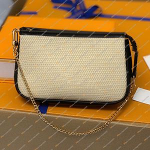 Damesontwerper Tassen Mini Pochette Accessoires Kettingzak Wortel Key Pouch Coin Purse Credit Card Holder Top Mirror Quality M82472