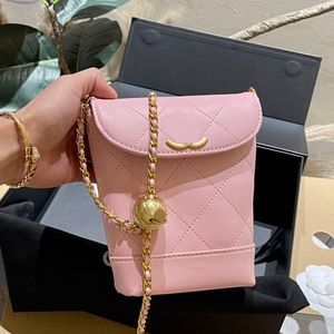 Dames Designer Mini DrawString Frenries Friries Sac Ball Gold Ball Lambine en cuir en cuir en cuir en cuir en cuir