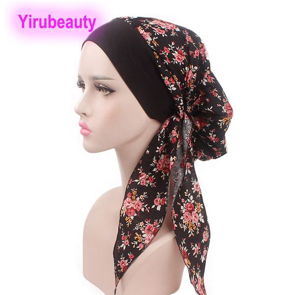 Dames bandeau élastique cheveux turban chapeau style rural coton cheveux chapeau pirate chapeau cheveux accessoires casquettes